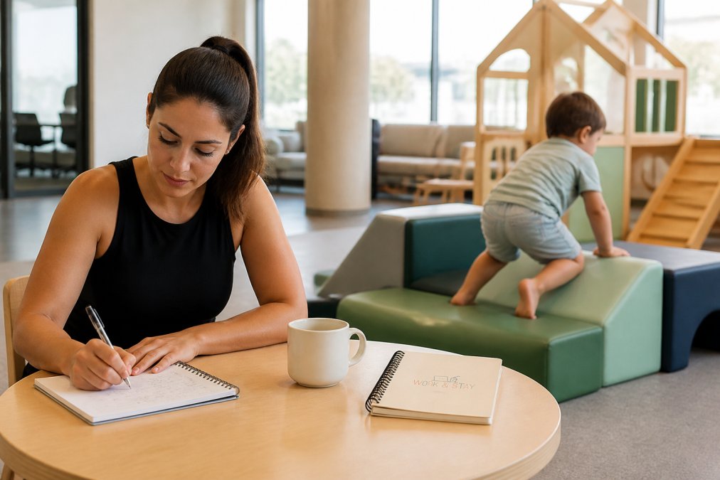 Infographic comparing costs of a day pass versus an indoor playground membership for families