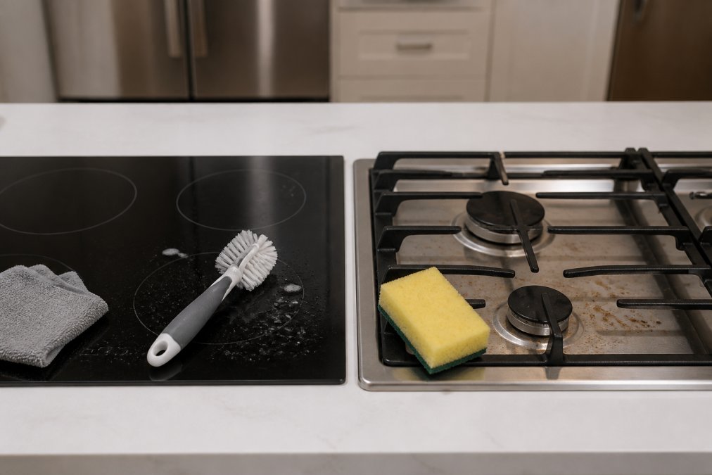 Induction Cooktop Cleaning vs Gas Stove