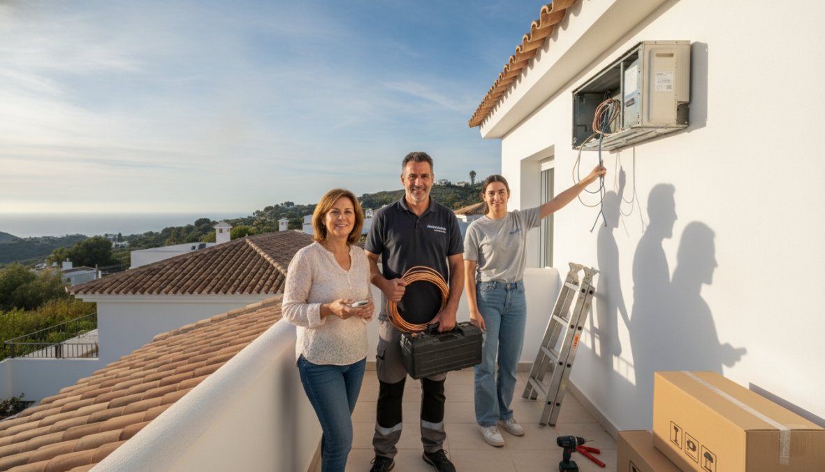 Instalación aire acondicionado barato Mijas: Guía 2026