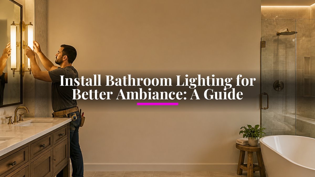 Install Bathroom Lighting for Better Ambiance: A Guide