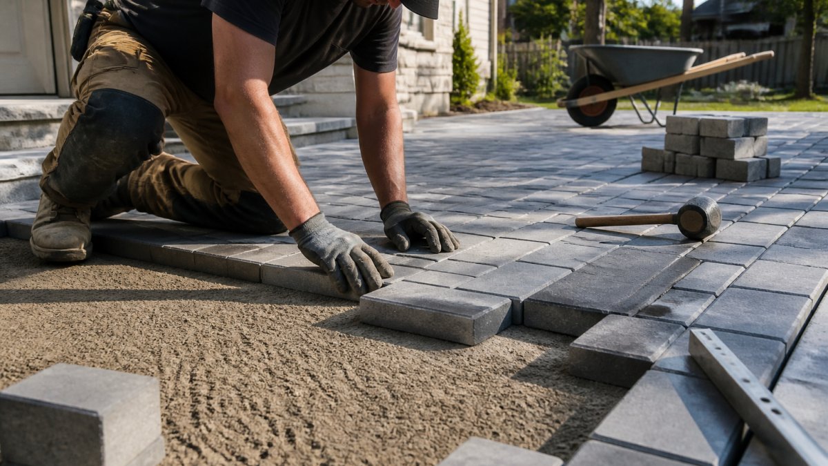 Installation de pavé uni professionnel à Saint-Eustache