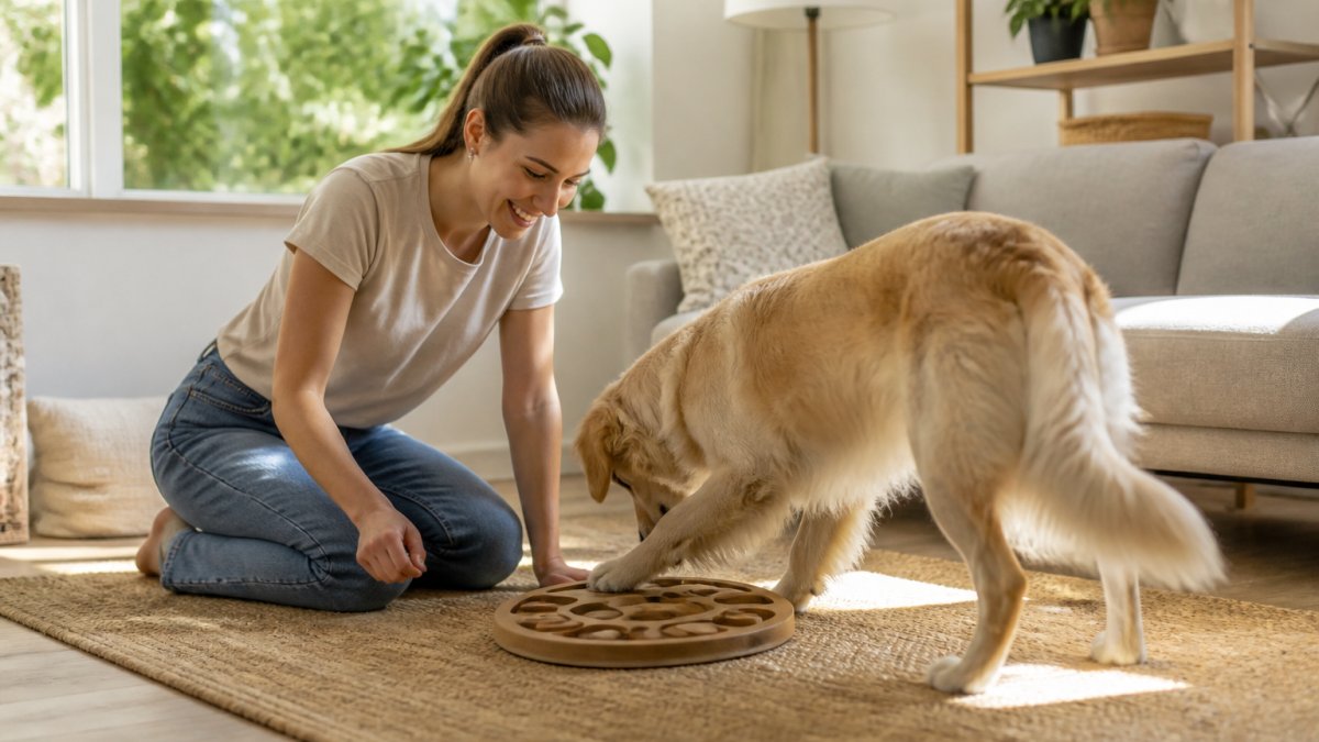 Diagram mapping the relationship between dog toy complexity, training goals, and average cost tiers