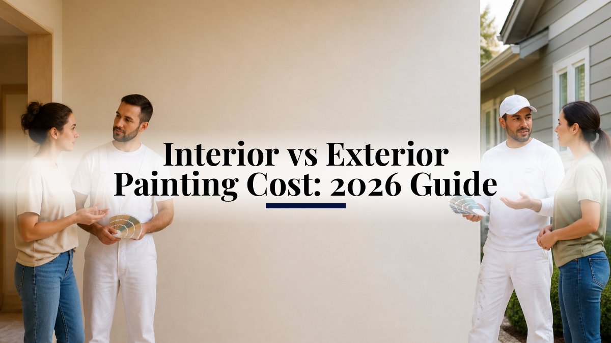 Interior vs Exterior Painting Cost: 2026 Guide