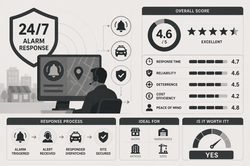 Is 24/7 Alarm Response Worth It for Small Business? 2026 Review