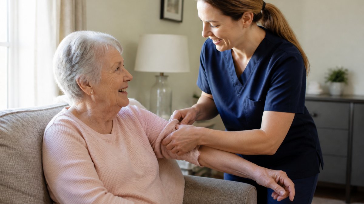 Infographic outlining the steps to get 24/7 home care covered for seniors in a comfortable home setting.