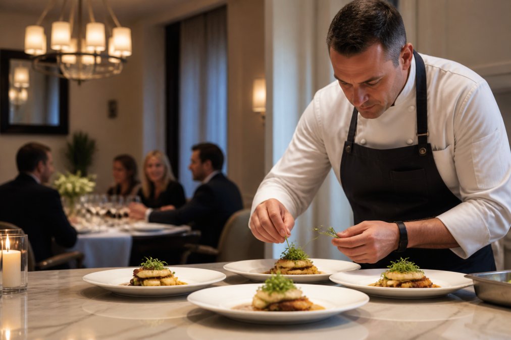Illustration showing the benefits of Professional for private chef small weddings