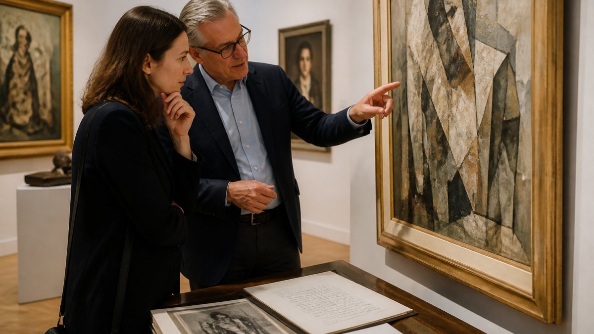 Step-by-step flowchart illustrating the process of vetting an art advisor for a private collection