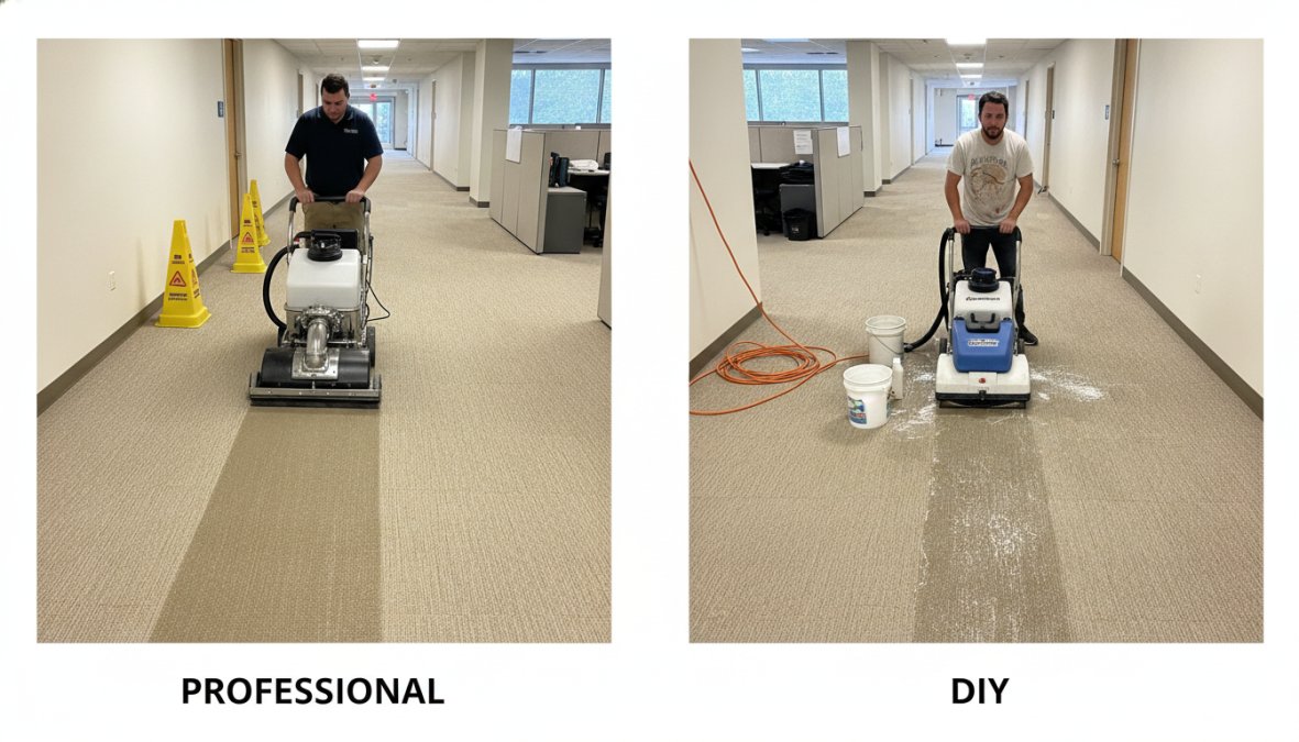 Side-by-side comparison of Professional for is commercial carpet cleaning worth the cost