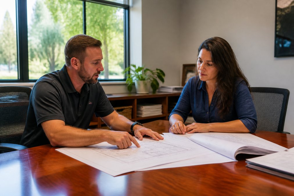 Flowchart showing how to choose a contractor to see if design-build construction is worth it for small projects