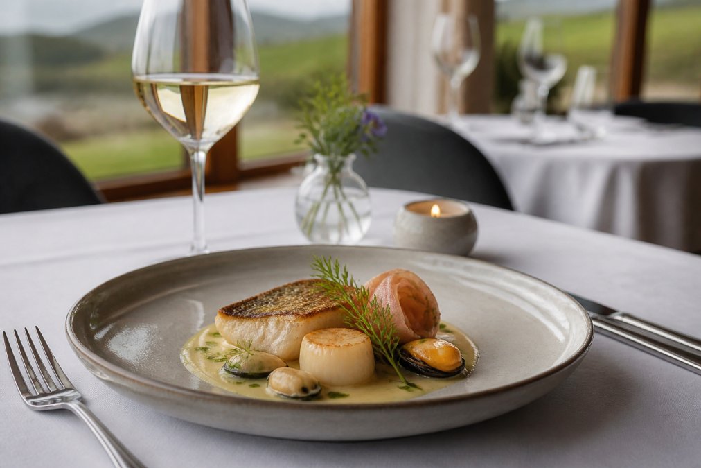 Infographic comparing local seafood costs to determine if is fine dining in Isle of Skye worth it for travelers.