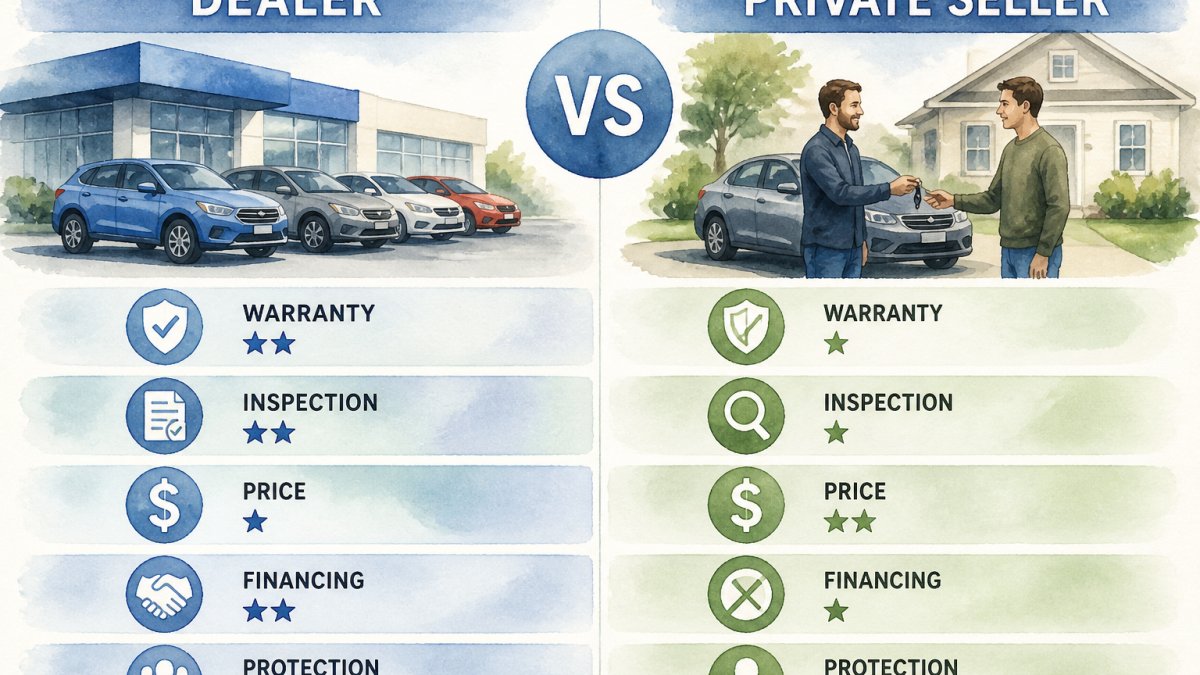 Is It Better to Buy a Used Car From a Dealer or Private Seller?