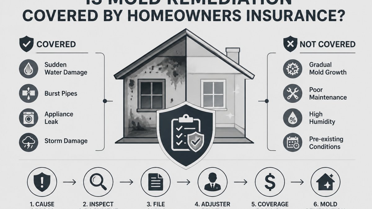 Is Mold Remediation Covered by Homeowners Insurance?