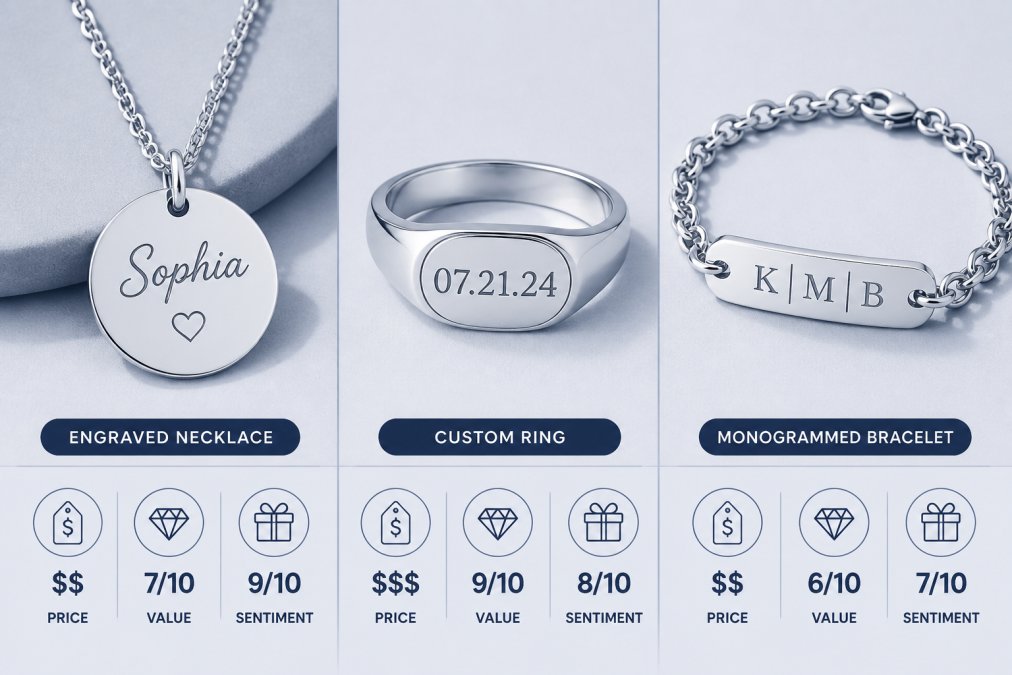 Professional illustration showing is personalized jewelry worth the price