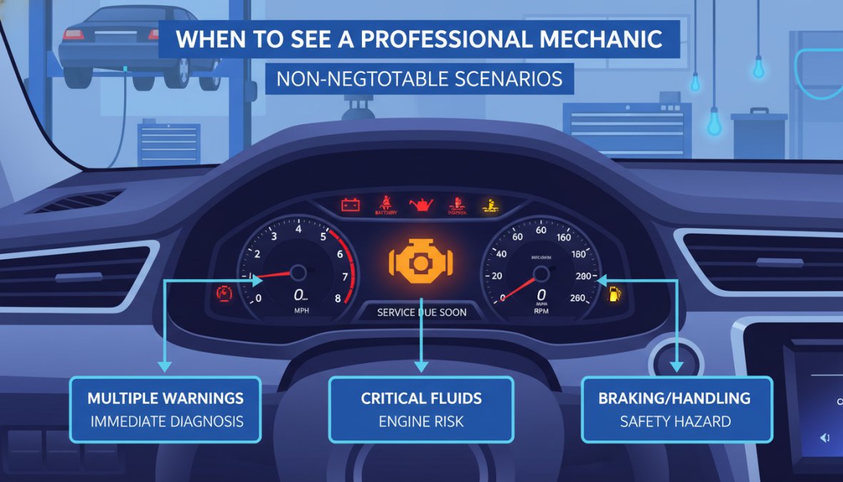 Professional illustration showing is professional car diagnostic worth it