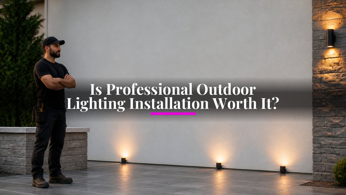 Is Professional Outdoor Lighting Installation Worth It?