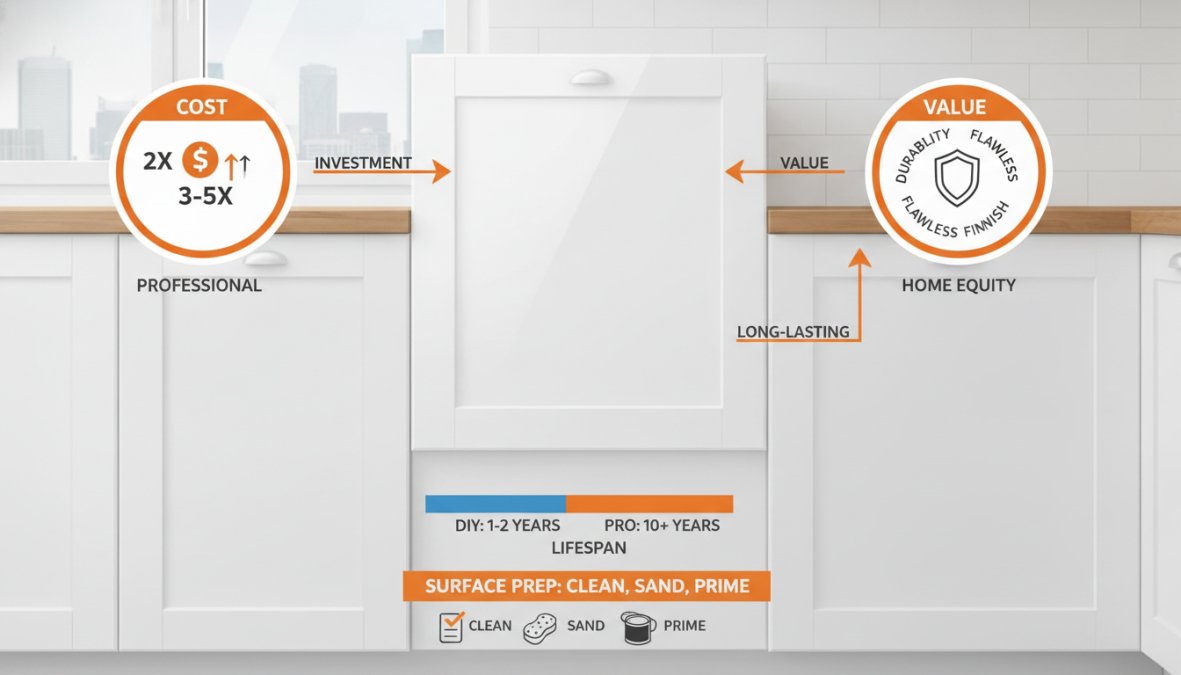 Step-by-step visual guide for is professional spray painting worth the cost