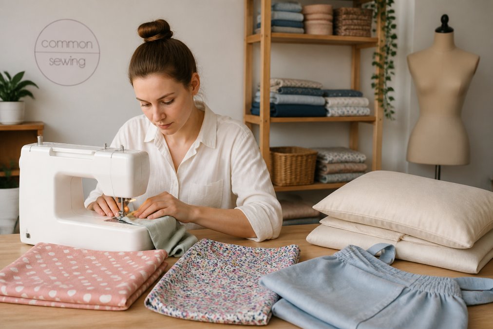 Flowchart showing beginner sewing projects that prove it is sewing a difficult hobby to learn or an easy skill.