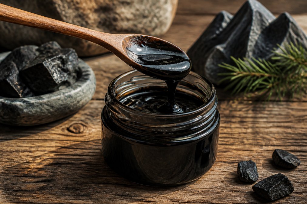 Infographic illustrating how shilajit natural viagra resin supports metabolic processes and vitality in the body
