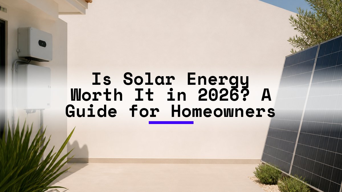 Is Solar Energy Worth It in 2026? A Guide for Homeowners