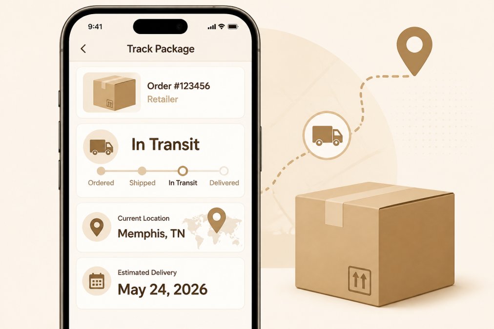Step-by-step visual guide for is tracked shipping standard for retail