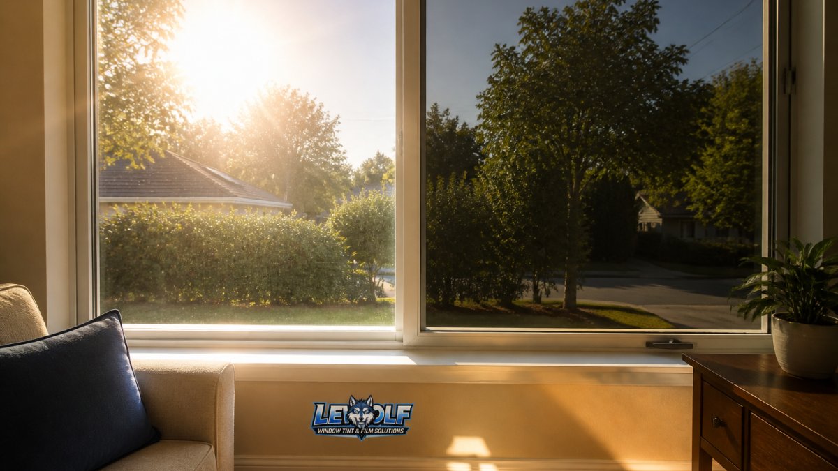 Diagram illustrating how solar window film blocks heat to prove is uv window film worth it for energy efficiency.