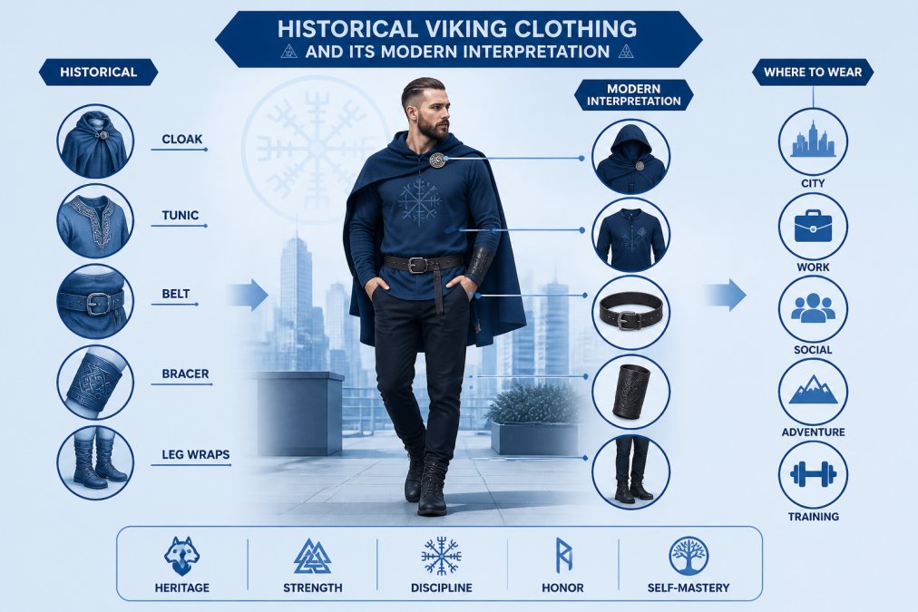 Professional illustration showing is viking aesthetic for everyone