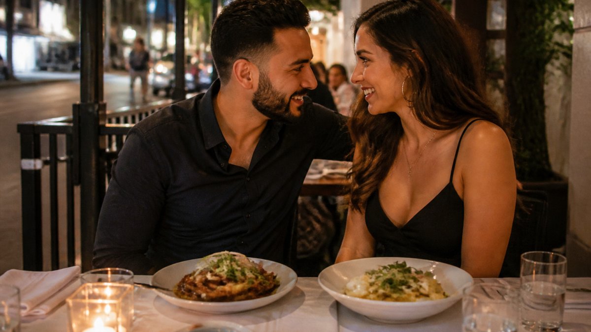 Infographic illustrating the essential steps for planning the perfect West Hollywood date night dinner.