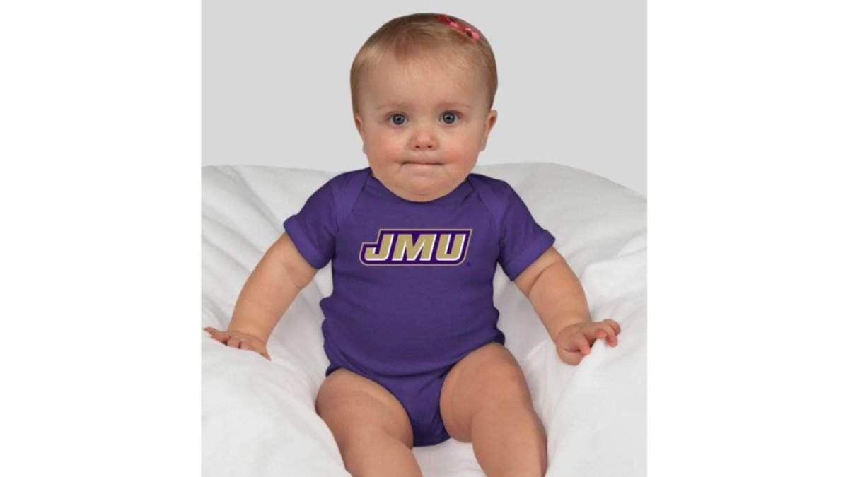 JMU UNISEX EMBROIDERED INFANT BODYSUIT