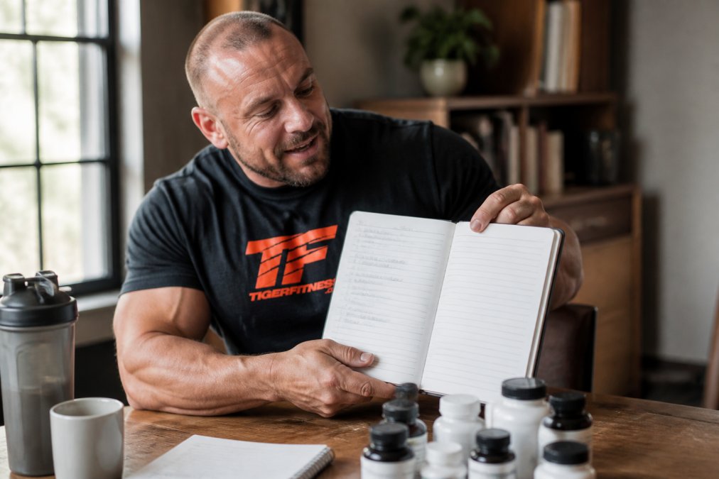 Step-by-step visual guide for Person for Joe Rogan supplement stack