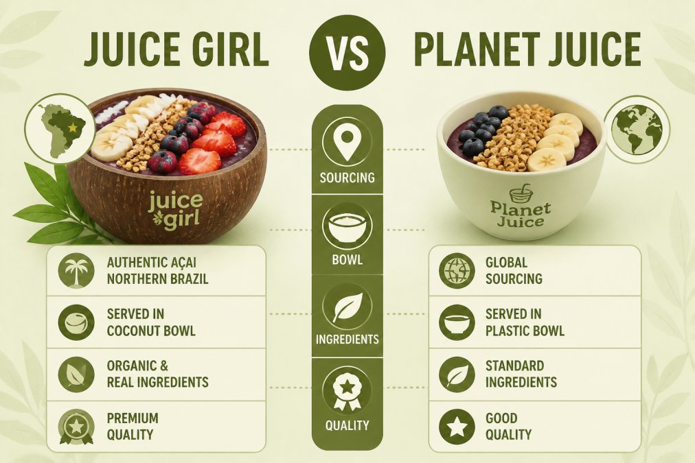 Juice Girl vs Planet Juice: Which Offers Better Açai?