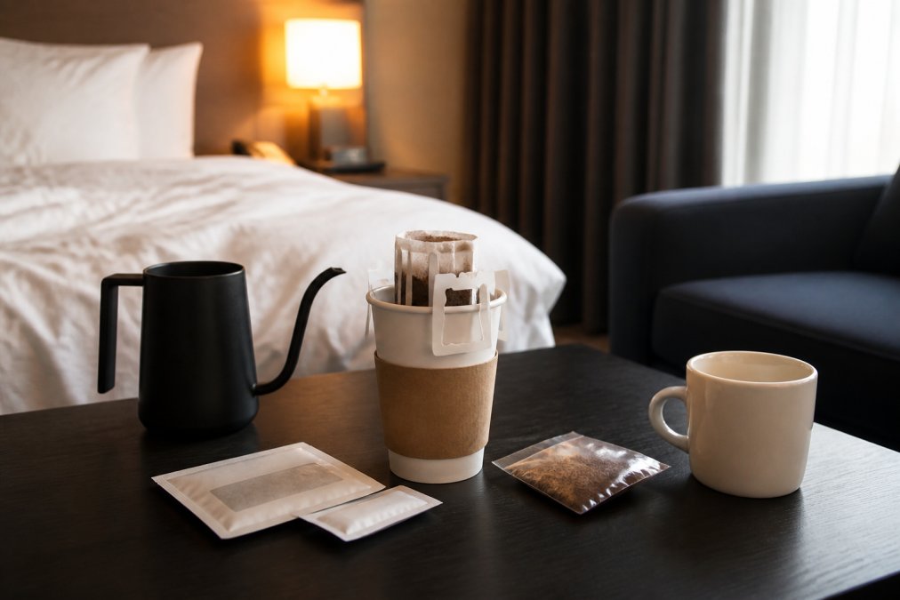Kaffe på hotelværelset uden kaffemaskine: 7 metoder
