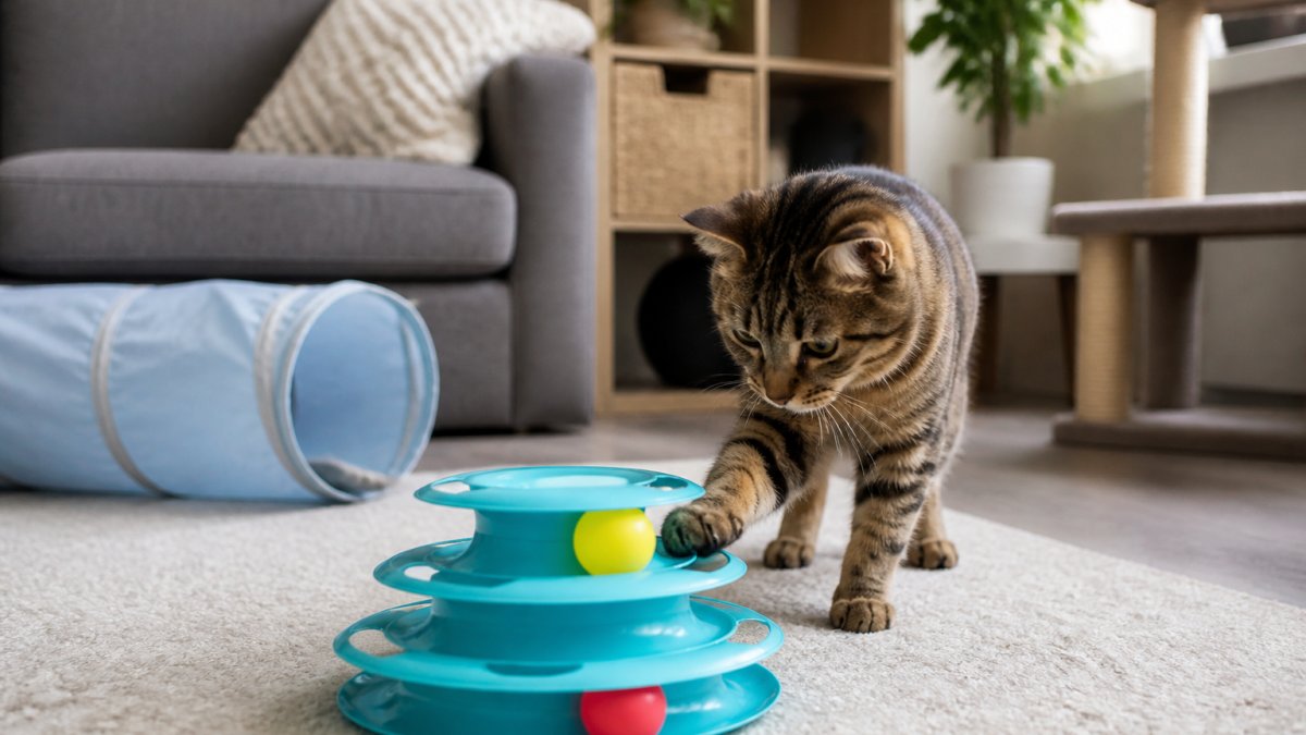 Keep Indoor Cats Entertained While Away for Work