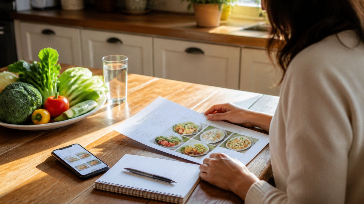 Step-by-step infographic for choosing the best keto diet programs while tracking meals and nutrition goals.
