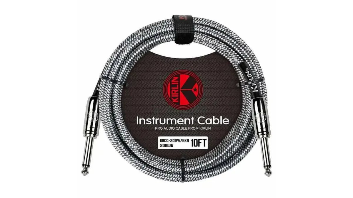 KIRLIN FABRIC 10' STRAIGHT BLACK 10 Ft cable