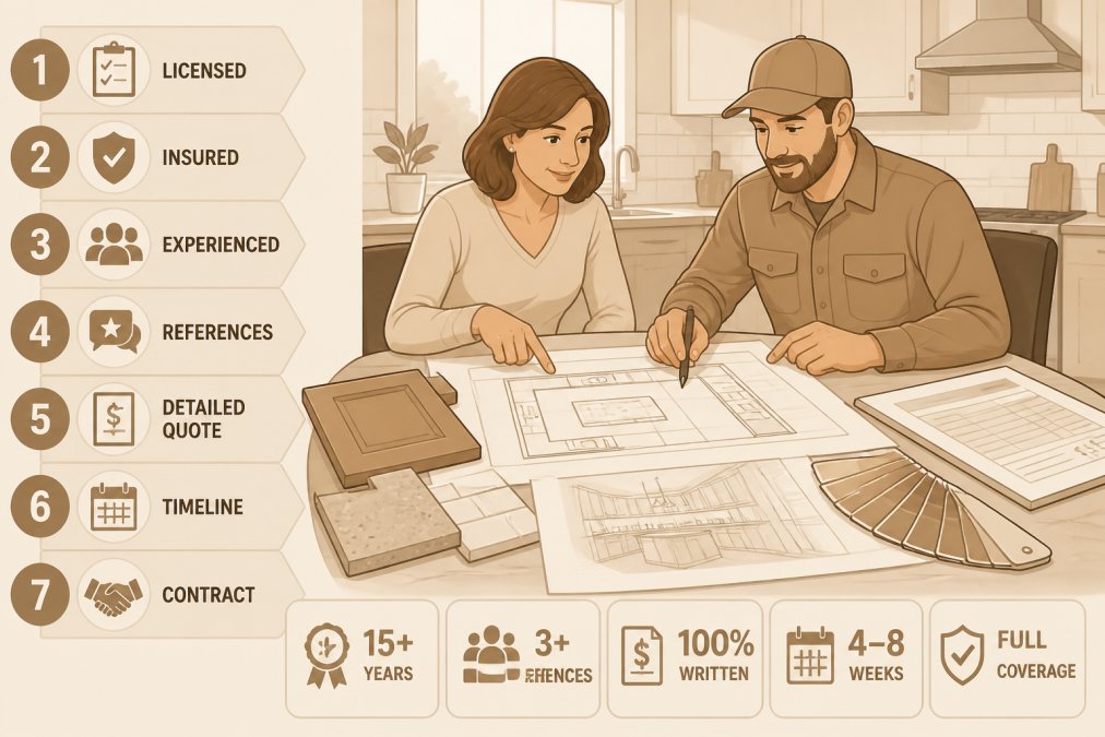 Step-by-step visual guide for kitchen renovation contractors Langley