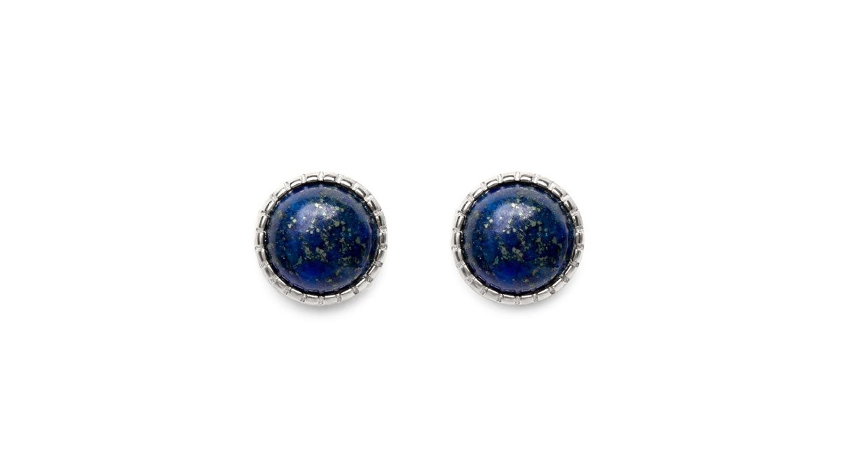 Lapis Lazuli Oorknopjes - Oorstekers - 925 Sterling Zilver - Edelsteen Oorbellen