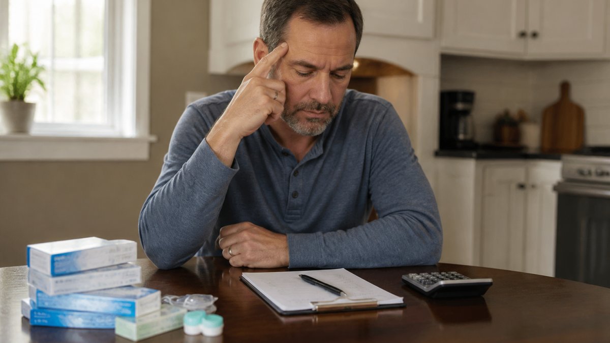 Infographic comparing the long-term contact lenses cost versus LASIK surgery expenses for budget planning