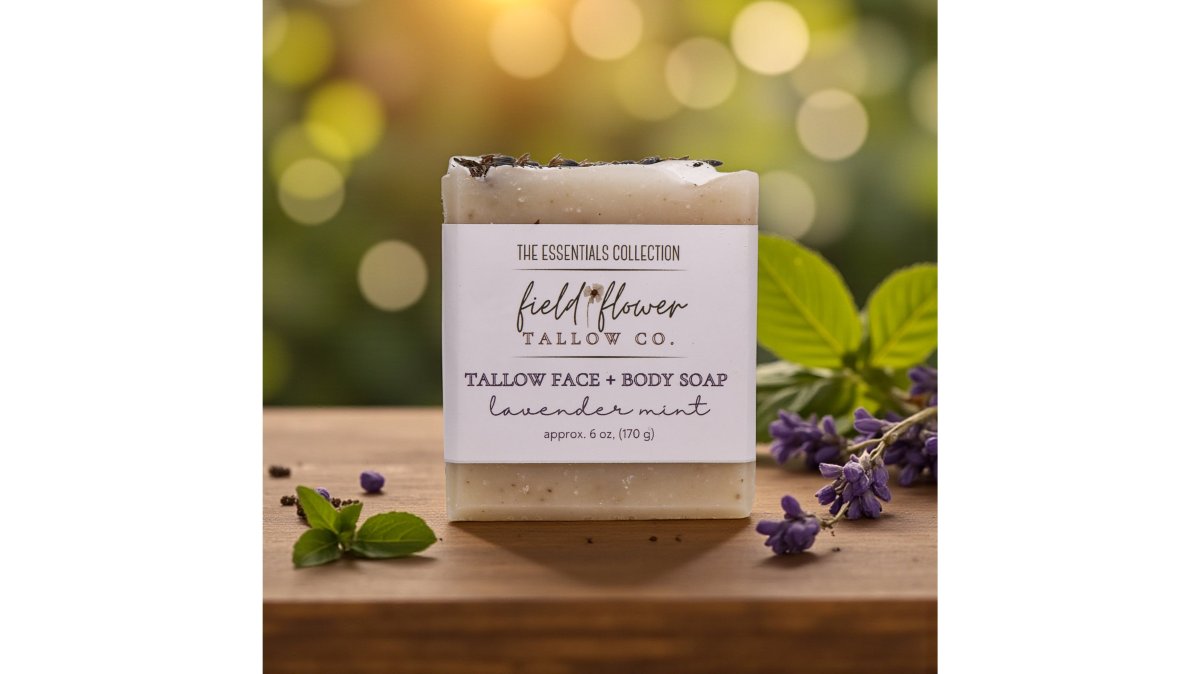 Lavender Mint Infused Tallow Soap