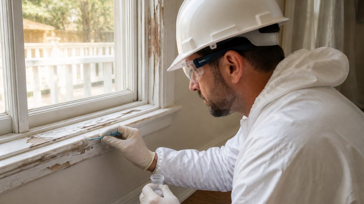 Professional demonstrating lead paint testing cost Virginia technique in modern clinical setting with natural lighting