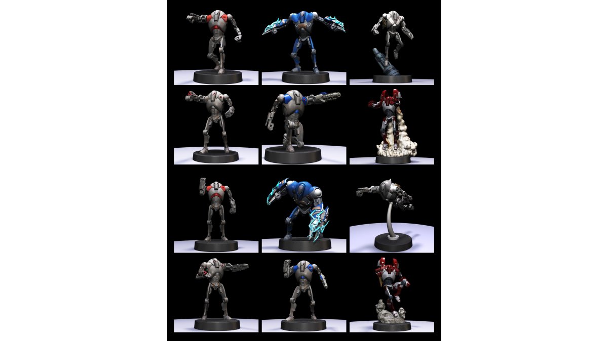 Legion Scale B2 Battle Droids Pack - Miniature