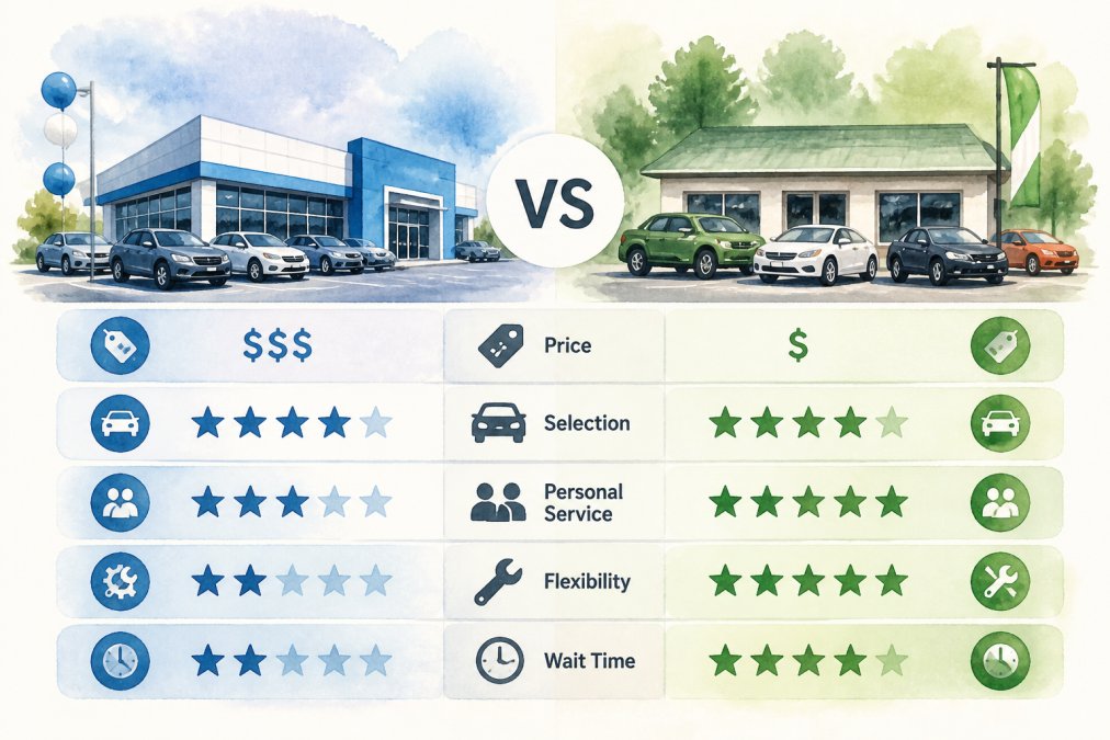 Lester Glenn vs Independent Dealerships: 2026 Comparison