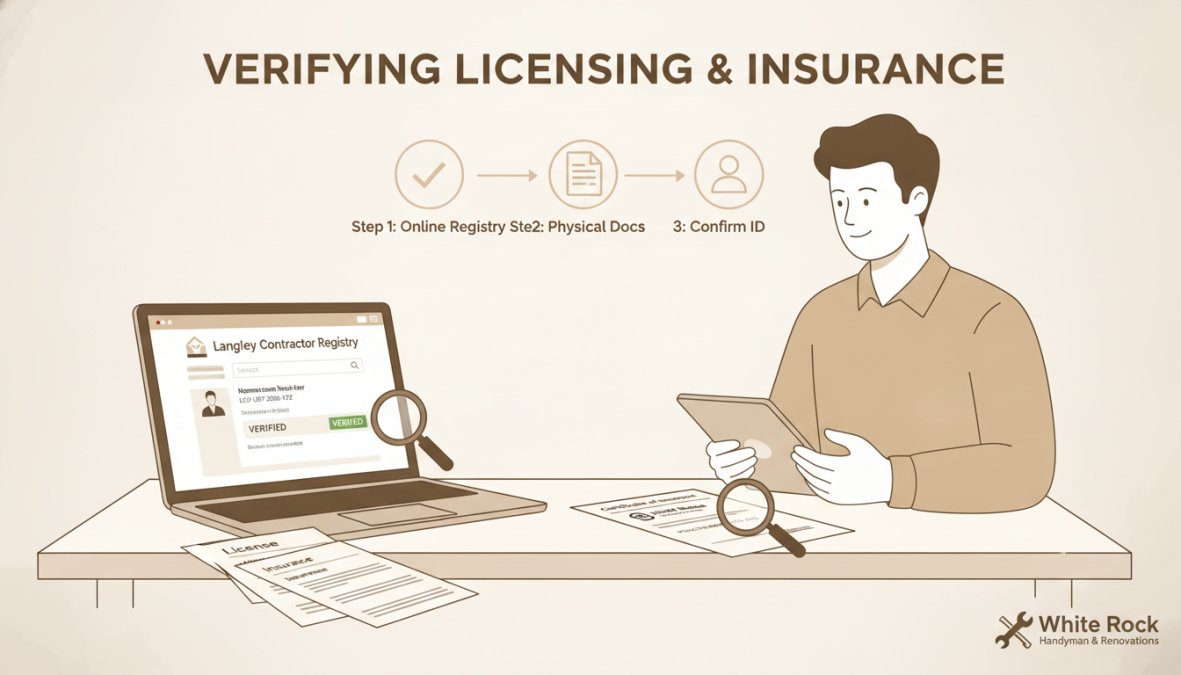 Step-by-step visual guide for licensed home improvement services