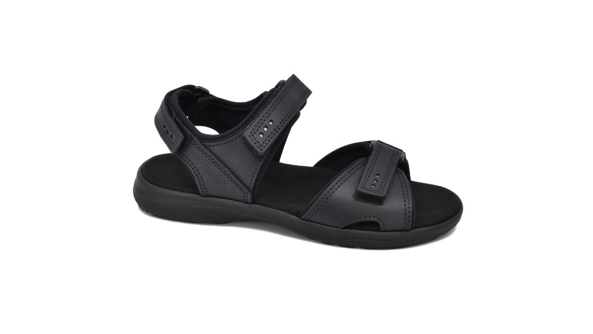 Liiva Women's Leather Sandals - Black