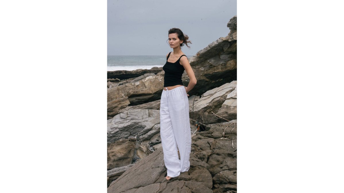 Linen Drawstring Pant
