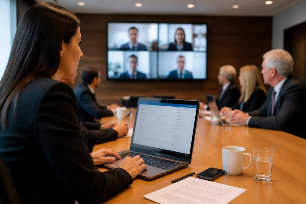Step-by-step visual guide for corporate and event and moderator concepts for live streaming solutions for agm meetings