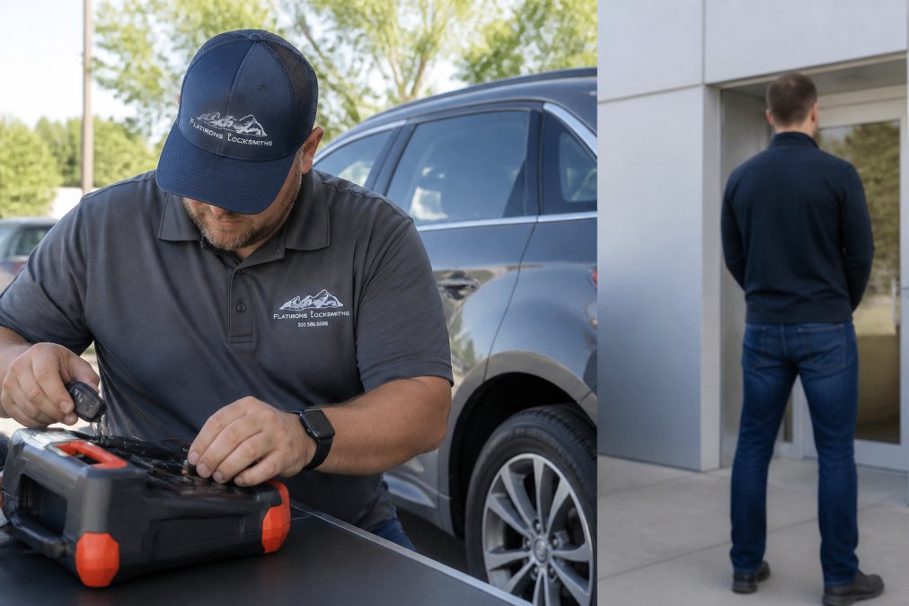 Side-by-side comparison of Close for locksmith vs dealership car key