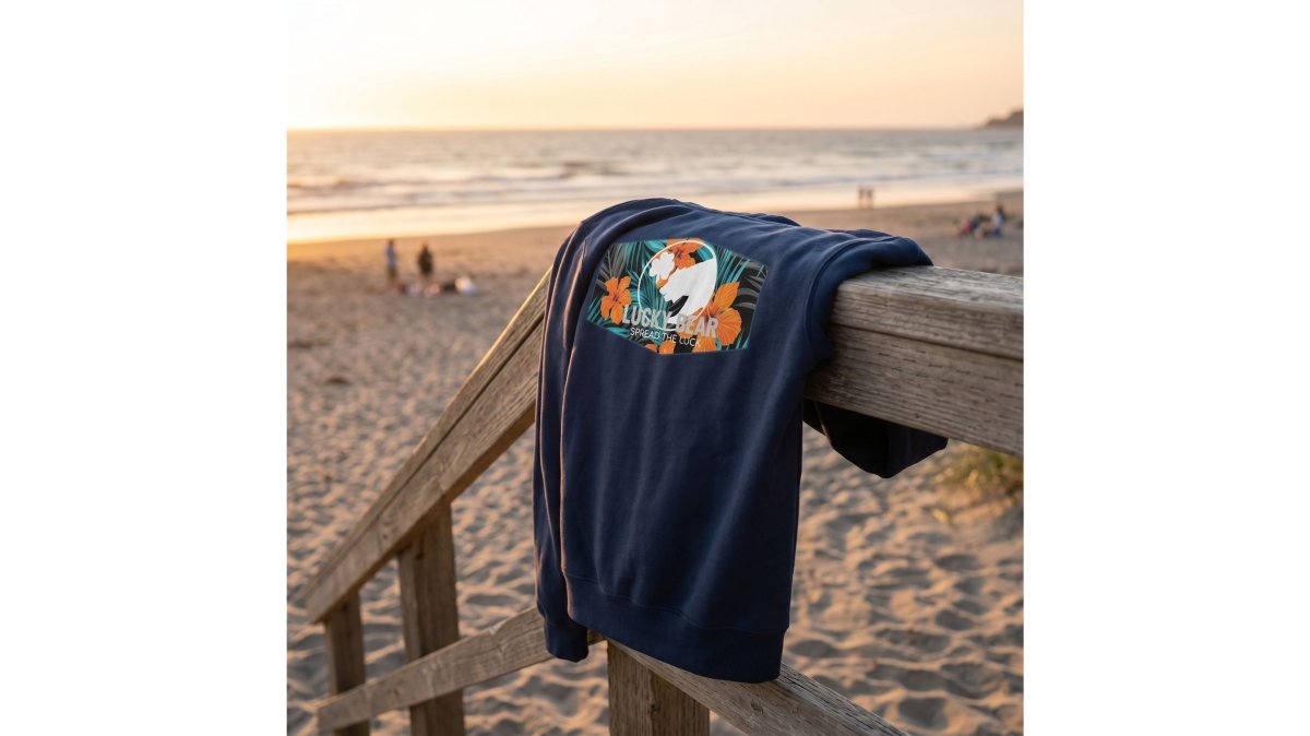 Lucky Bear Tropical Zip Up Hoodie