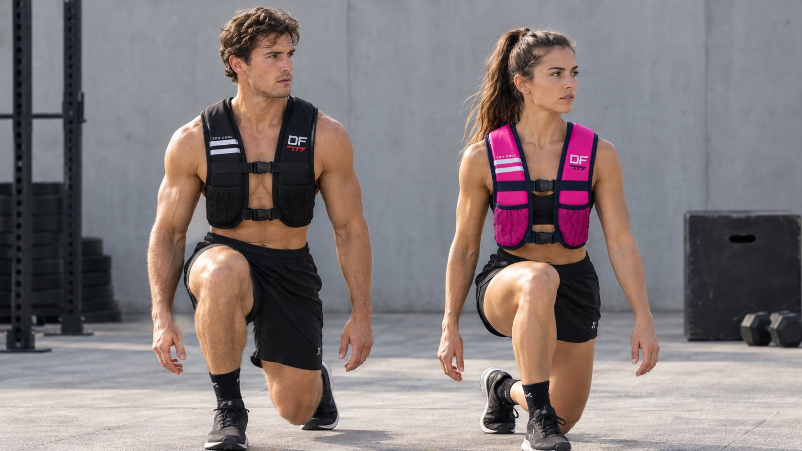 Lunges In A Minimalist Industrial Gym (1)