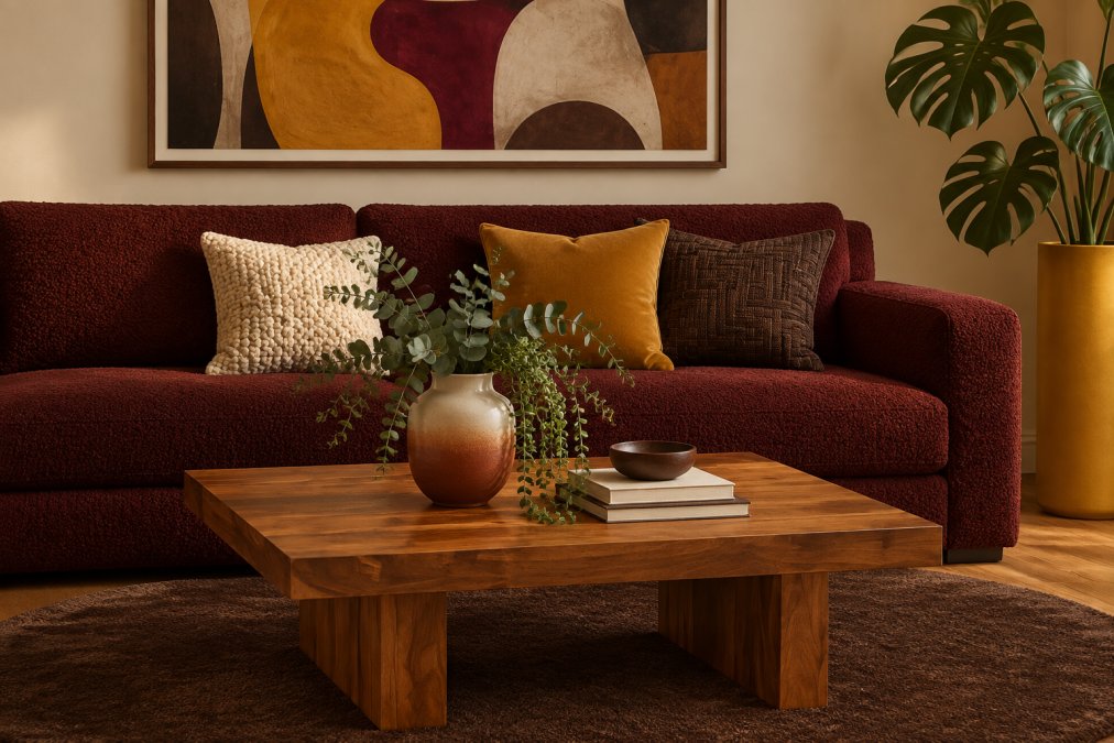 Solid Sheesham Wood Coffee Table | Natural Wax Finish