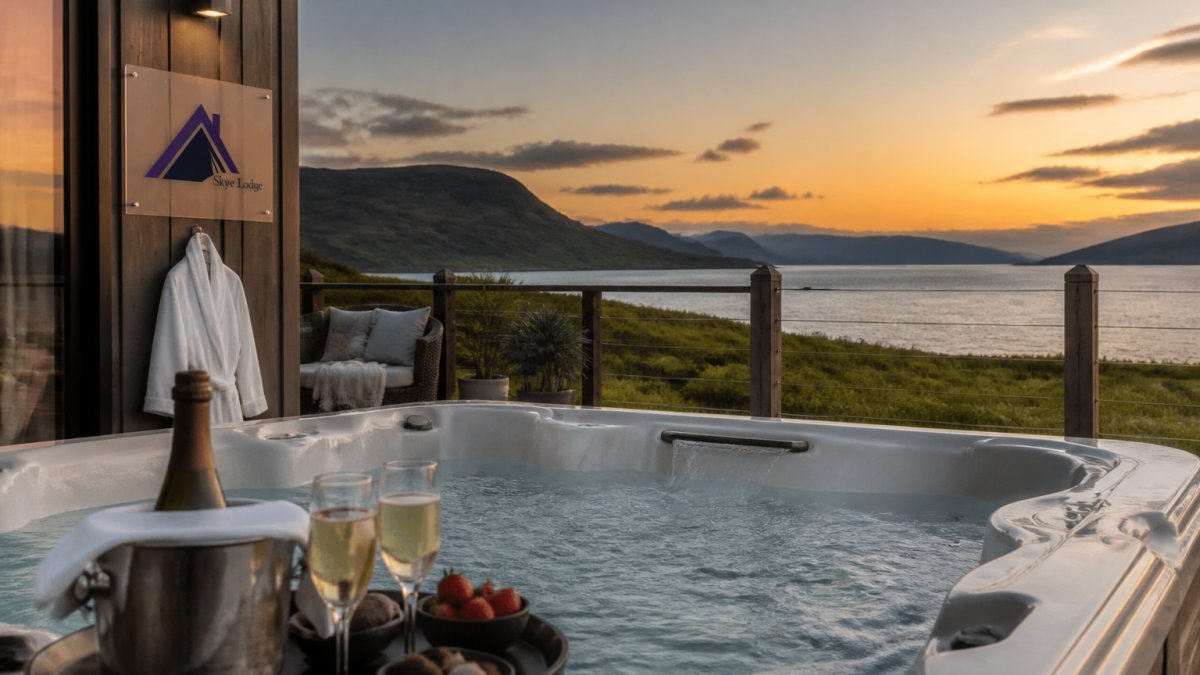 Luxury Lodges with Private Hot Tubs on Skye